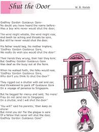 Grade 6 Reading Lesson 2 Poetry Shut The Door 1 Reading Lessons Lesson English Reading