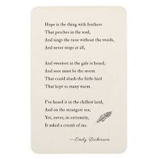 Emily Dickinson Poem Magnet Hope Feathers Magnet Zazzle Com Emily Dickinson Poems Dickinson Poems Hope Poems