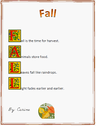 Fall Acrostic Poem K 5 Computer Lab Acrostic Poem Examples Acrostic Acrostic Poem