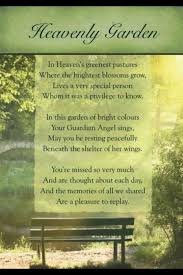 Heavenly Garden Loved One In Heaven In Remembrance Of Me Funeral Poems