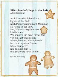 Platzchenduft Liegt In Der Luft Elkes Kindergeschichten Gedicht Weihnachten Gedichte Zum Advent Weihnachtsgedichte