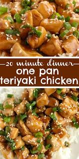 One Pan Chicken Teriyaki Chicken Teriyaki Recipe Skillet Pan One Pan Chicken Teriy Teriyaki Recipe Chicken Teriyaki Recipe Easy Chicken Recipes