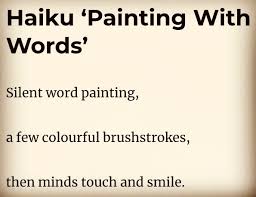 Haiku Painting With Words Haiku Poems Words Haiku Poetry