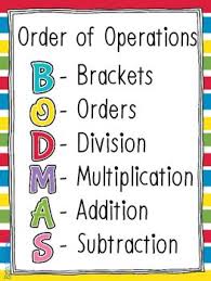 Bodmas Poster Order Of Operations Studying Math Education Math Math Methods