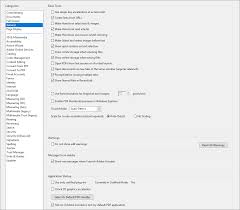 عرض ملفات Pdf وعرض التفضيلات Adobe Acrobat