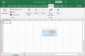 Change Working Area Size Show Or Hide Ribbon Formula Bar And Status Bar In Excel