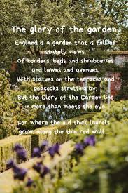 The Glory Of The Garden Funeral Poems Remembrance Poems Mother Poems