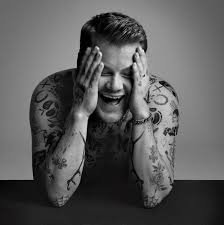 James Corden Rocks Tattoos For Wsj Cover Shoot Harry Styles Shirtless Harry Styles Tattoo Photoshoot