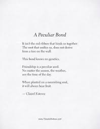 A Peculiar Bond Love And Friendship Poem Love And Friendship Poems Friendship Poems Poetry Friendship