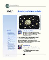 Universal Gravitation Lesson Plans Worksheets Lesson Planet