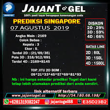 Prediksi Togel Singapore Sgp Rabu 07 Agustus 2019 11 September Sydney Singapura