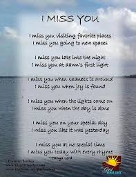 I Miss You Missing You Poems You Poem Miss You Mom