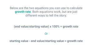 What Are Growth Rates How To Calculate Growth Rate