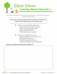 Limerick Rhyme Scheme Worksheet Education Com Rhyme Scheme Rhymes Poetry Lesson Plans