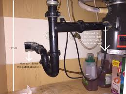 lower a dirty arm trap drain(outlet