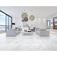 Volakas Plus Polished Porcelain Tile Floor Decor Tile Floor Living Room Living Room Tiles Marble Flooring Design