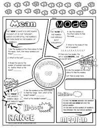 Measures Of Central Tendency Fun Notes Doodle Pages Also For Distance Learning Secondary Math Math Doodles Math Facts