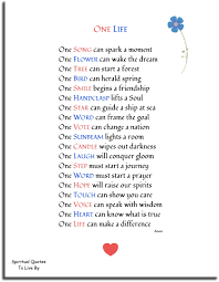 One Life Inspirational Poem Instantly Download And Print From Spiritual Quotes To Live By On Etsy Inspirational Poems Spiritual Quotes Inspirational Quotes