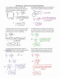 Universal Gravitation Worksheet Answers Lovely Worksheet Law Universal Gravitation Worksheet Biology Worksheet Worksheets Biology Lessons