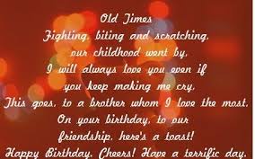 52 Best Happy Birthday Poems My Happy Birthday Wishes Best Birthday Quotes Birthday Wishes For Brother Brother Birthday Quotes
