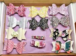 Surprise Bow Box Box Of Bows Bow Box Girls Gifts Etsy Diy Hair Bows Hair Bows Bows
