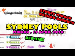 Bocoran Prediksi Sydney 19 04 2020 Jamin Tembus 4 Angka Youtube