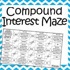 Compound Interest Worksheet Calculator Required Version Maze Worksheet Math Curriculum Map Consumer Math 8th Grade Math Worksheets