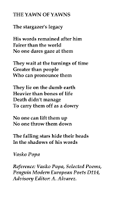 Vasko Popa Serbian Poet Poems Words Poem Quotes