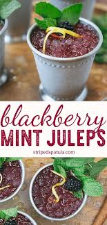 Mint Julep Rezept Mit Brombeeren Und Zitrone Cocktails Blendberries Cockta Coctails Blendber Julep Recipe Mint Julep Recipe Blackberry Recipes