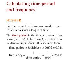 Calculating Time Period Frequency Gcse Science One Wave Physics