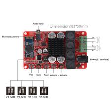 Tda7492 Wireless Bt 4 0 50w 50w 2 Channel Audio Receiver Stereo Digital Power Amplifier Board Module Power Amplifiers Audio Bluetooth Amp