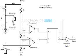 Monostable Multivibrator Using 555 Timer