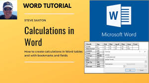 Calculations In Word How To Calculate In A Table And How To Calculate U In 2020 Words Ms Word Calculator