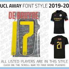 Man utd's 2019/20 home shirt. 2019 20 Manchester City Away Ucl Admc Llc