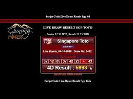 Hasil Result Togel Sgp 4 Oktober 2018 Hari Ini Data Sgp Togel118 Data Youtube Coding