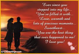 Love My Fiance Poems Since You Stepped Into My Life Free Poems Ecards Greetings From Love Poems For Boyfriend Romantic Poems Poems For Him