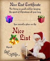 You Re On The Nice List Nice List Certificate Christmas Nice List Christmas Poems