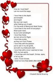 How Do I Love Thee Love You Poems Valentines Poems Love Poems