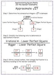 Estimating Square Roots Notes And Practice Pdf And Google Slides Versions Estimating Square Roots Square Roots Interactive Notes