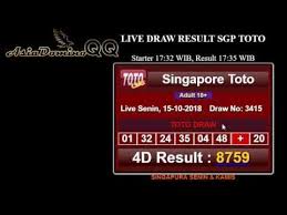 Hasil Result Togel Sgp 15 Oktober 2018 Hari Ini Data Sgp Wsd4d