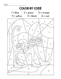 Color by number worksheets will help teach your young child about basic number recognition, colors and understanding a legend while promoting their fine motor skills. 6 Awesome Cat Color By Number Printables Kittybabylove Com