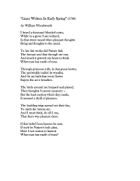 Lines Written In Early Spring By William Wordsworth Cool Words William Wordsworth Poems Human Soul