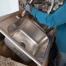 how to install a drop in kitchen sink