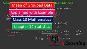 Mean Of Grouped Data Class 10 Mathematics Chapter 14 Statistics Mathematics Chapter Lesson