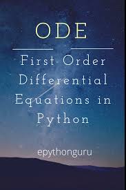 Solving Ode In Python In 2020 Differential Equations Equations Solving