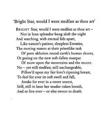 Oh Bright Star John Keats Poetic Genius Poems About Stars Classic Quotes John Keats Poems