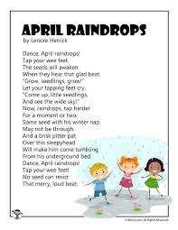 Kid S Poems For The Month Of April Woo Jr Kids Activities Kids Poems Poetry For Kids Spring Poems For Kids