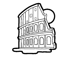 En realidad, se llama anfiteatro flavio, pero todo el mundo lo conoce como el coliseo romano. Dibujo De Coliseo De Roma Para Colorear Dibujos Net