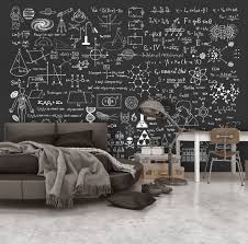 Photo Wallpaper Science On Chalkboard Science Room Decor Kids Room Murals Science Room