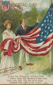 Memorial Day C 1909 To Day The Thronging Million Troop Where Floats That Standard In Their View And Ours Dear Memorial Day Happy Memorial Day Postcard